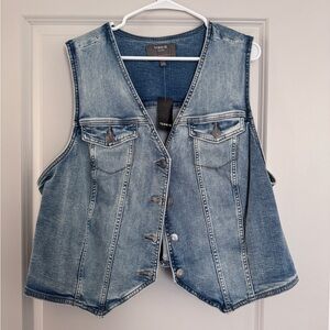 Torrid Light Blue Denim Vest